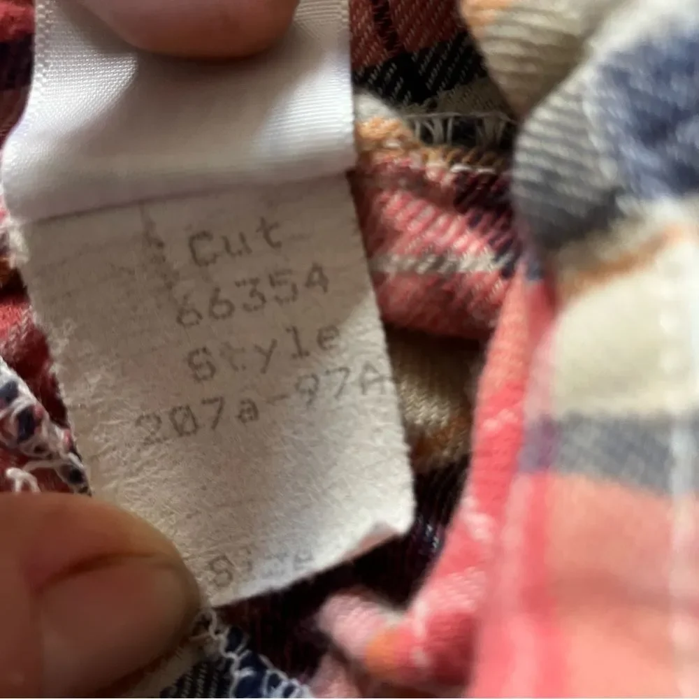 CP Shades Red Plaid Cowgirl USA Linen Cotton Regina Tunic Shirt Dress Medium - Picture 6 of 15